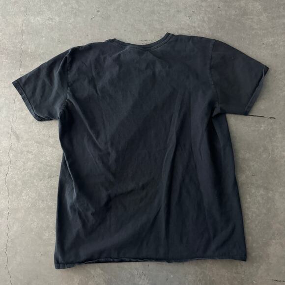 Vintage Y2K Rubik's Cube Pac-Man Arcade Short Sleeve Black Graphic T-Shirt L - Picture 2 of 5